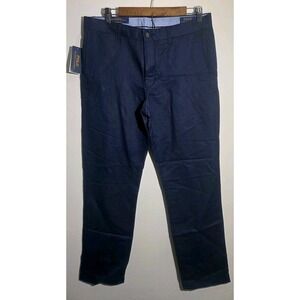 Polo Ralph Lauren Chino Straight Fit Navy Linen Pants Mens Sz 32×32 NWTS 125$$